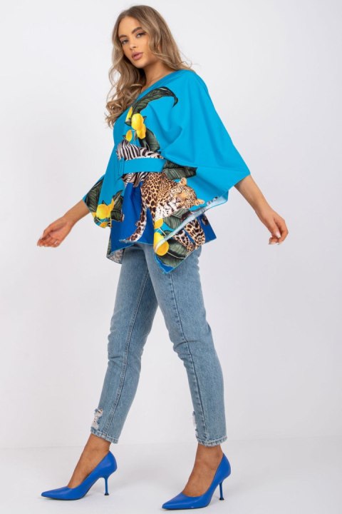 Bluzka Model DHJ-BZ-15735B.13 Blue - Italy Moda Italy Moda Bluzka Model DHJ-BZ-15735B.13 Blue - Italy Moda Italy Moda