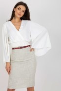 Bluzka Model DHJ-BZ-16503.30X Ecru - Italy Moda Italy Moda Bluzka Model DHJ-BZ-16503.30X Ecru - Italy Moda Italy Moda