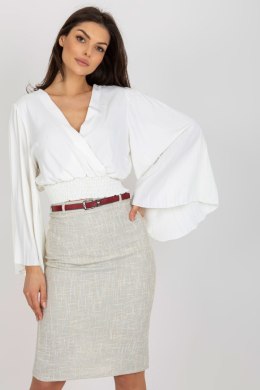 Bluzka Model DHJ-BZ-16503.30X Ecru - Italy Moda Italy Moda
