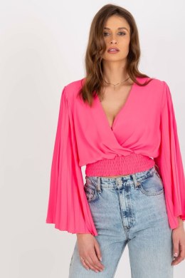 Bluzka Model DHJ-BZ-16503.30X Fluo Pink - Italy Moda Italy Moda