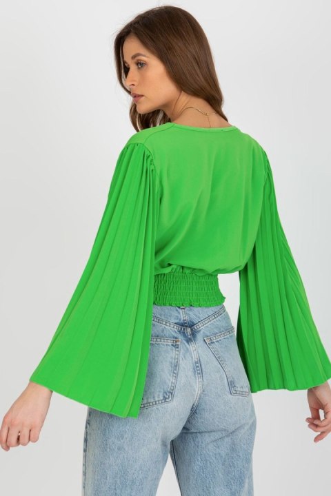 Bluzka Model DHJ-BZ-16503.30X Light Green - Italy Moda Italy Moda Bluzka Model DHJ-BZ-16503.30X Light Green - Italy Moda Italy Moda