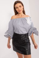 Bluzka Model DHJ-BZ-19006.91 White/Black - Italy Moda Italy Moda Bluzka Model DHJ-BZ-19006.91 White/Black - Italy Moda Italy Moda