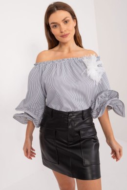 Bluzka Model DHJ-BZ-19006.91 White/Black - Italy Moda Italy Moda