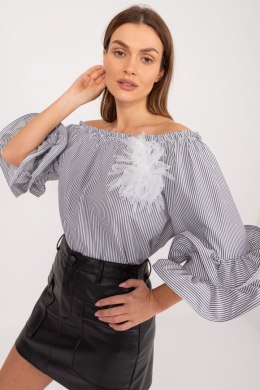 Bluzka Model DHJ-BZ-19006.91 White/Black - Italy Moda Italy Moda