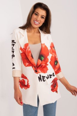 Marynarka Model DHJ-MA-18525-2.36 Ecru - Italy Moda Italy Moda