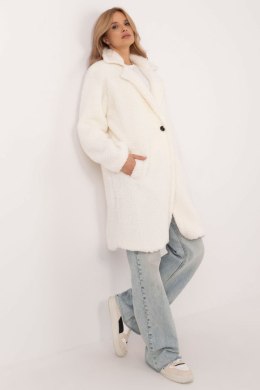 Płaszcz Damski Model DHJ-PL-19991.93P Ecru - Italy Moda Italy Moda