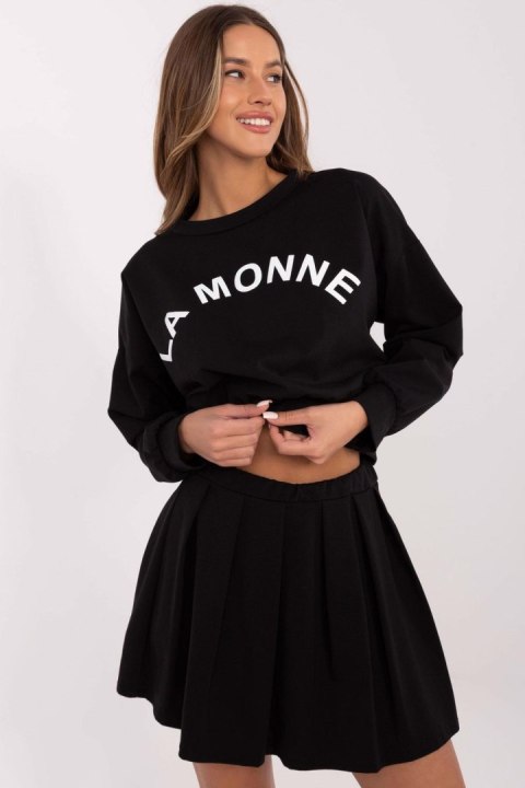 Spódnica Komplet Model MI-KMPL-M6158.92 Black - Italy Moda Italy Moda Spódnica Komplet Model MI-KMPL-M6158.92 Black - Italy Moda Italy Moda