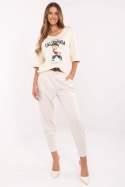 Spodnie Dresowe Model DHJ-SP-20316.16 Light Beige - Italy Moda Italy Moda Spodnie Dresowe Model DHJ-SP-20316.16 Light Beige - Italy Moda Italy Moda