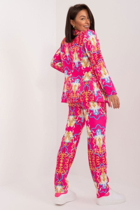 Spodnie Komplet Model DHJ-KMPL-17131.32X Dark Pink - Italy Moda Italy Moda Spodnie Komplet Model DHJ-KMPL-17131.32X Dark Pink - Italy Moda Italy Moda