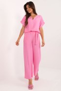 Spodnie Komplet Model DHJ-KMPL-3301.63 Pink - Italy Moda Italy Moda Spodnie Komplet Model DHJ-KMPL-3301.63 Pink - Italy Moda Italy Moda