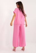 Spodnie Komplet Model DHJ-KMPL-3301.63 Pink - Italy Moda Italy Moda Spodnie Komplet Model DHJ-KMPL-3301.63 Pink - Italy Moda Italy Moda