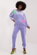 Spodnie Komplet Model DHJ-KMPL-8655.05 Light Violet - Italy Moda Italy Moda Spodnie Komplet Model DHJ-KMPL-8655.05 Light Violet - Italy Moda Italy Moda