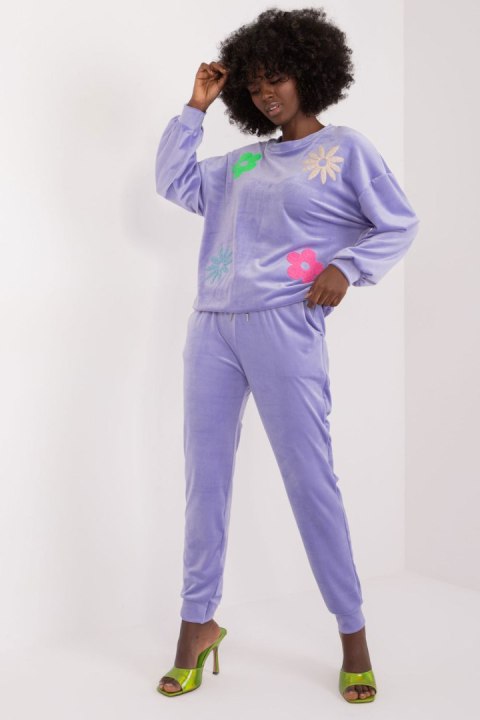 Spodnie Komplet Model DHJ-KMPL-8655.05 Light Violet - Italy Moda Italy Moda Spodnie Komplet Model DHJ-KMPL-8655.05 Light Violet - Italy Moda Italy Moda