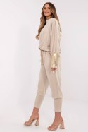 Spodnie Komplet Model DHJ-KMPL-9311.97 Beige - Italy Moda Italy Moda Spodnie Komplet Model DHJ-KMPL-9311.97 Beige - Italy Moda Italy Moda