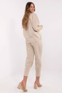 Spodnie Komplet Model DHJ-KMPL-9311.97 Beige - Italy Moda Italy Moda Spodnie Komplet Model DHJ-KMPL-9311.97 Beige - Italy Moda Italy Moda