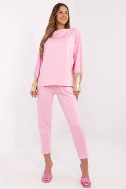 Spodnie Komplet Model DHJ-KMPL-9311.97 Light Pink - Italy Moda Italy Moda