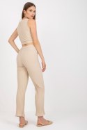 Spodnie Komplet Model DHJ-KMPL-9587.82 Beige - Italy Moda Italy Moda Spodnie Komplet Model DHJ-KMPL-9587.82 Beige - Italy Moda Italy Moda