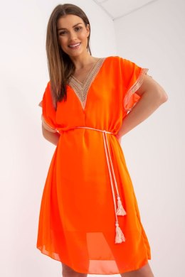 Sukienka Model DHJ-SK-1508.12 Fluo Orange - Italy Moda Italy Moda