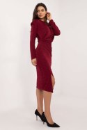 Sukienka Model DHJ-SK-18206.67 Bordo - Italy Moda Italy Moda