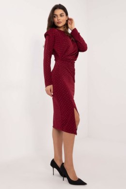 Sukienka Model DHJ-SK-18206.67 Bordo - Italy Moda Italy Moda