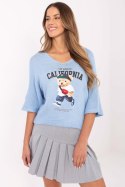 Sweter Damski Model MI-SW-2101.06 Light Blue - Italy Moda Italy Moda Sweter Damski Model MI-SW-2101.06 Light Blue - Italy Moda Italy Moda