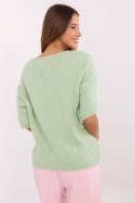 Sweter Damski Model MI-SW-2103.07 Pistacja - Italy Moda Italy Moda Sweter Damski Model MI-SW-2103.07 Pistacja - Italy Moda Italy Moda