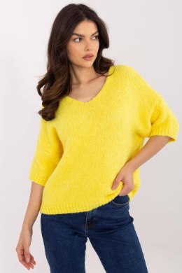 Sweter Damski Model MI-SW-2103.07 Yellow - Italy Moda Italy Moda