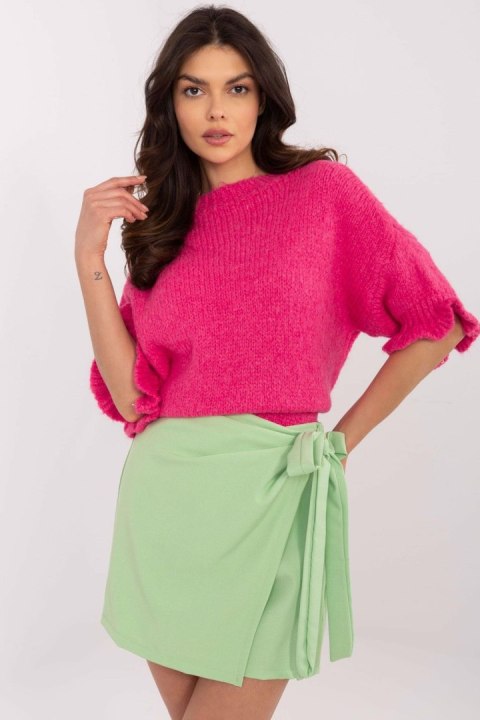 Sweter Damski Model MI-SW-2913.99 Fluo Pink - Italy Moda Italy Moda Sweter Damski Model MI-SW-2913.99 Fluo Pink - Italy Moda Italy Moda