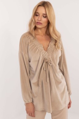 Bluzka Model DHJ-BZ-19902.49P Beige - Italy Moda Italy Moda