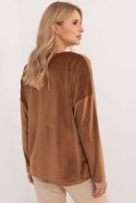 Bluzka Model DHJ-BZ-19916.03P Light Brown - Italy Moda Italy Moda Bluzka Model DHJ-BZ-19916.03P Light Brown - Italy Moda Italy Moda