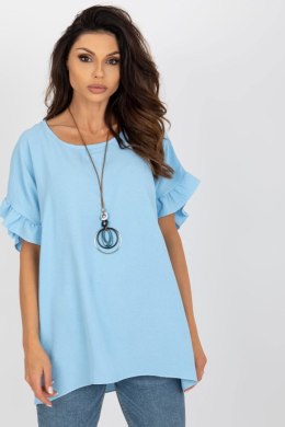 Bluzka Model DHJ-BZ-8336.04 Light Blue - Italy Moda Italy Moda