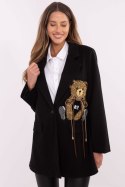Marynarka Model DHJ-MA-A8767.57P Black - Italy Moda Italy Moda Marynarka Model DHJ-MA-A8767.57P Black - Italy Moda Italy Moda