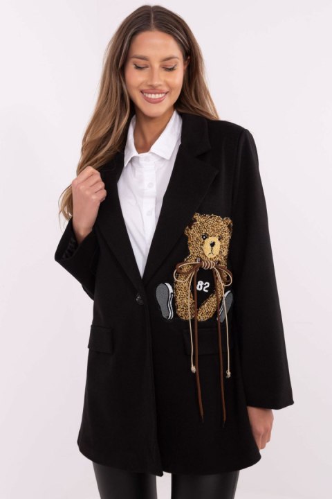 Marynarka Model DHJ-MA-A8767.57P Black - Italy Moda Italy Moda Marynarka Model DHJ-MA-A8767.57P Black - Italy Moda Italy Moda