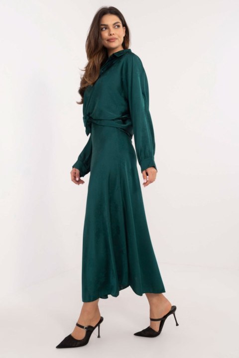 Spódnica Model DHJ-SD-19293.67 Dark Green - Italy Moda Italy Moda Spódnica Model DHJ-SD-19293.67 Dark Green - Italy Moda Italy Moda