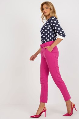 Spodnie Damskie Model DHJ-SP-12787.21X Dark Pink - Italy Moda Italy Moda