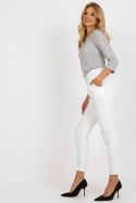 Spodnie Damskie Model DHJ-SP-12787.21X Ecru - Italy Moda Italy Moda Spodnie Damskie Model DHJ-SP-12787.21X Ecru - Italy Moda Italy Moda