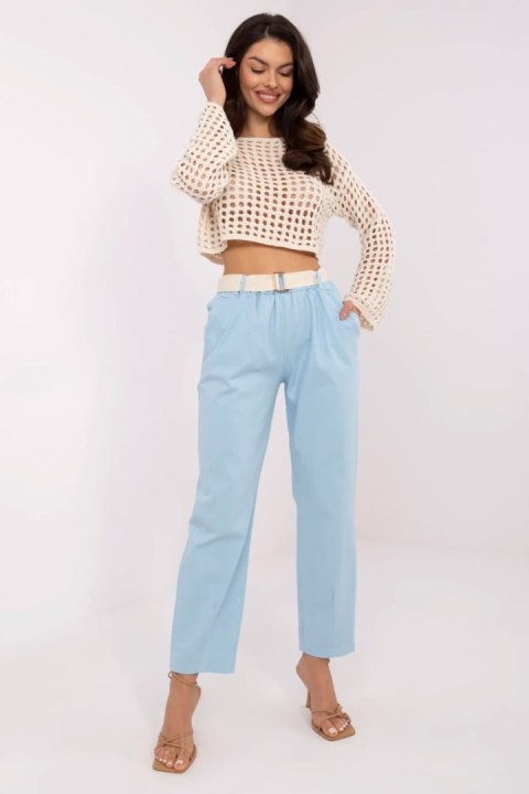 Spodnie Damskie Model DHJ-SP-20506.79 Light Blue - Italy Moda Italy Moda Spodnie Damskie Model DHJ-SP-20506.79 Light Blue - Italy Moda Italy Moda