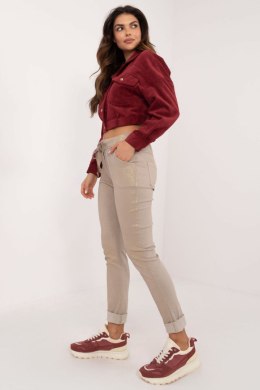 Spodnie Damskie Model DHJ-SP-21258.32 Beige - Italy Moda Italy Moda
