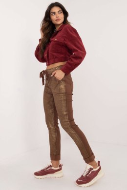 Spodnie Damskie Model DHJ-SP-21258.32 Brown - Italy Moda Italy Moda