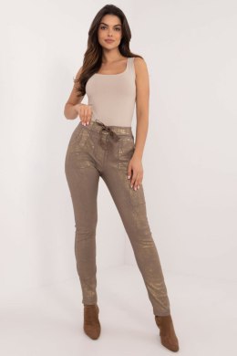 Spodnie Damskie Model DHJ-SP-21258.32 Dark Beige - Italy Moda Italy Moda