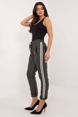 Spodnie Damskie Model DHJ-SP-21557.35 Khaki - Italy Moda Italy Moda