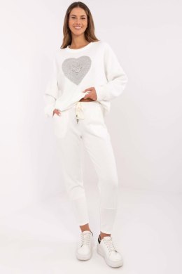 Spodnie Dresowe Model DHJ-SP-9283.83P Ecru - Italy Moda Italy Moda