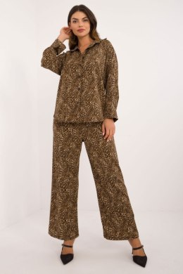 Spodnie Komplet Model DHJ-KMPL-19588-4.77 Dark Beige - Italy Moda Italy Moda