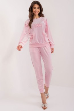 Spodnie Komplet Model DHJ-KMPL-8850.68 Light Pink - Italy Moda Italy Moda