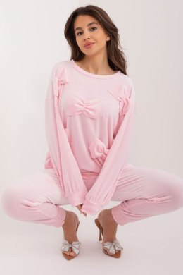 Spodnie Komplet Model DHJ-KMPL-8850.68 Light Pink - Italy Moda Italy Moda