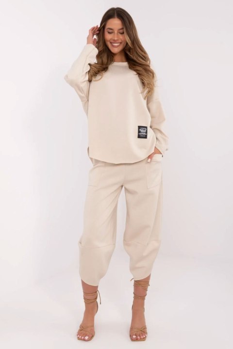 Spodnie Komplet Model MI-KMPL-M56491.09 Beige - Italy Moda Italy Moda Spodnie Komplet Model MI-KMPL-M56491.09 Beige - Italy Moda Italy Moda