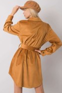 Sukienka Model DHJ-SK-10333.12P Camel - Italy Moda Italy Moda Sukienka Model DHJ-SK-10333.12P Camel - Italy Moda Italy Moda