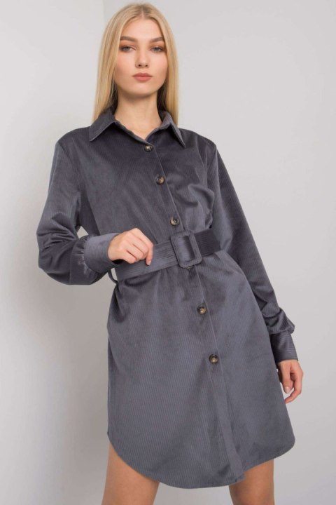 Sukienka Model DHJ-SK-10333.12P Grafit - Italy Moda Italy Moda Sukienka Model DHJ-SK-10333.12P Grafit - Italy Moda Italy Moda