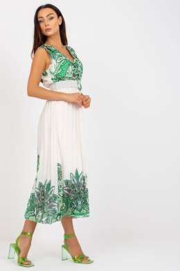 Sukienka Model DHJ-SK-13128.61 White/Green - Italy Moda Italy Moda
