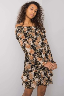 Sukienka Model DHJ-SK-15015-2.73P Black/Beige - Italy Moda Italy Moda